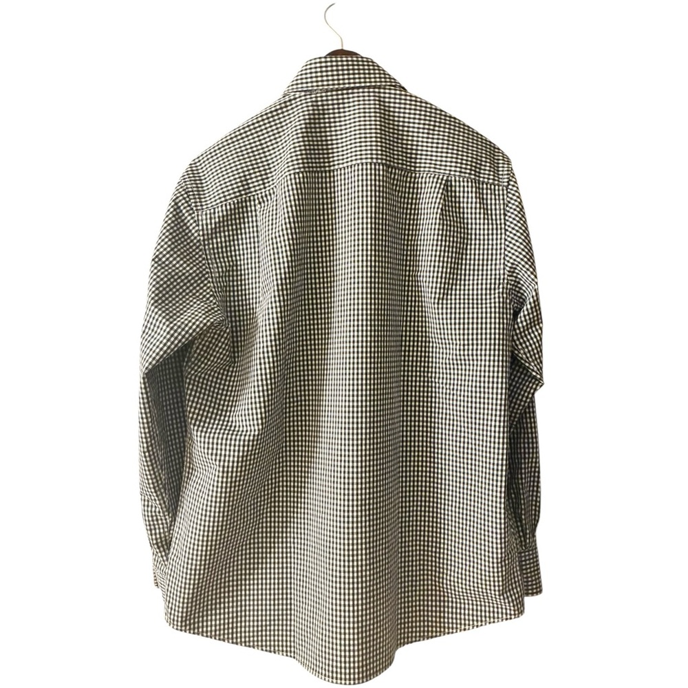 Lucky Brand Regular Fit Stretch Gingham Shirt Black White - Picture 3 of 6